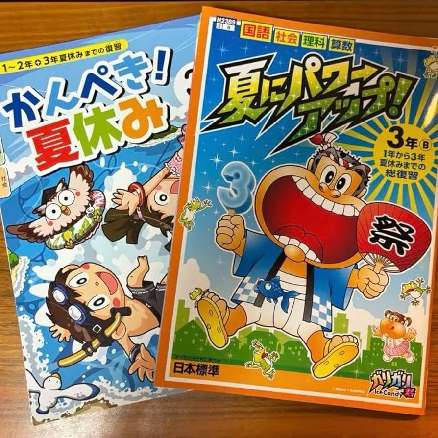 Amazon.co.jp: 、答え付き小学3年生 夏休の教材国語、算数、理科